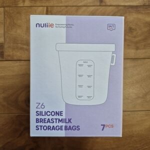 Nuliie Silicone Breastmilk Storage Bags – 7 Pack, 240ml / 8oz